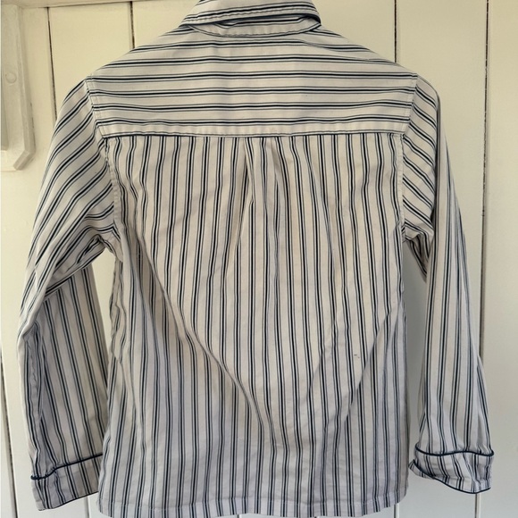 Striped Button-Up Pajama Top (shorts included for free) - Picture 4 of 9